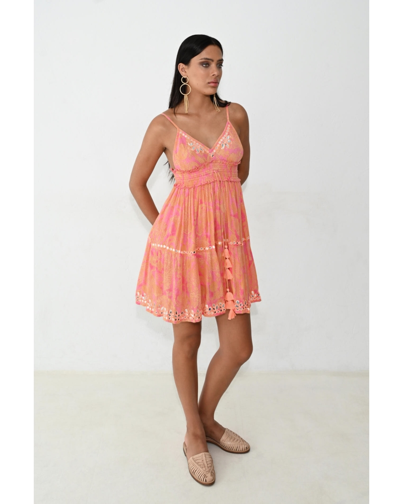 Vestido Corto Mirrors