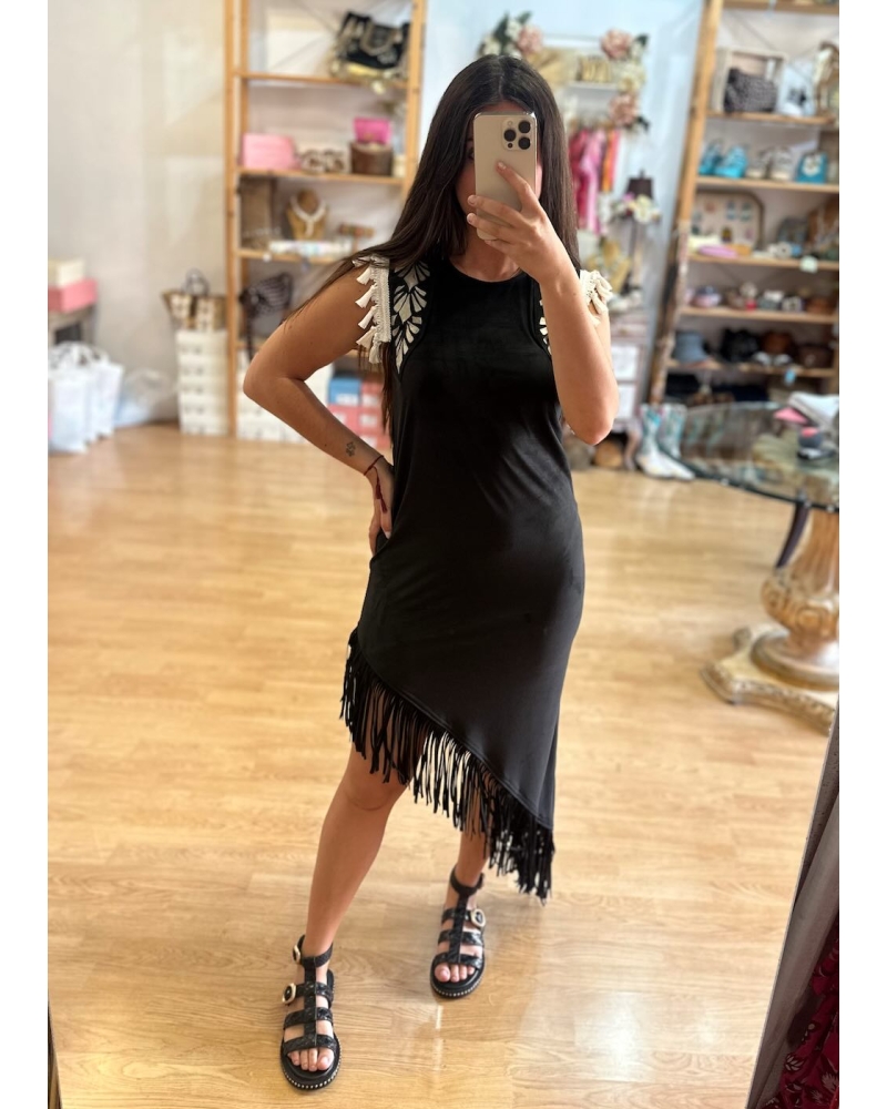 Robe asymétrique à Ibiza