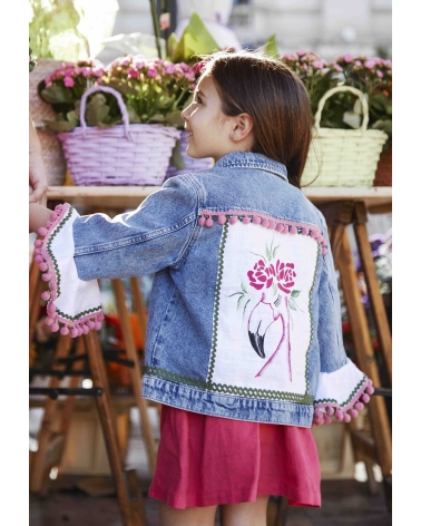 Cazadora Vaquera Flamenco Niña