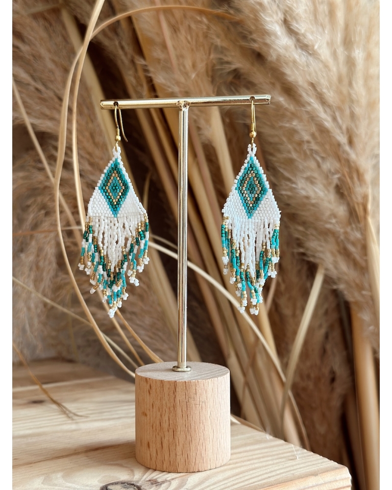 Boucles d'oreilles Holbox Turquoise