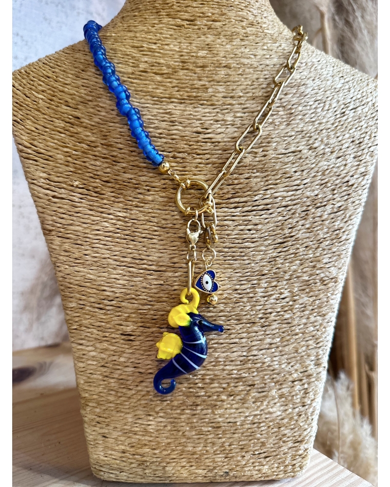 Collar Caballito Azul 2