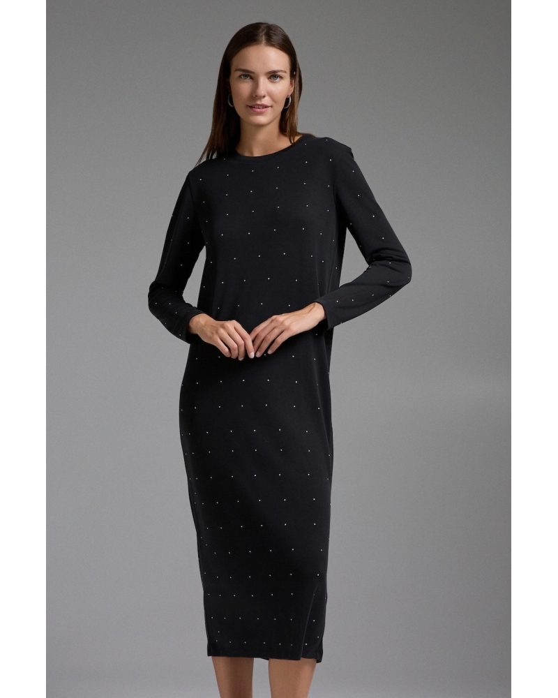 Vestido Negro Strass