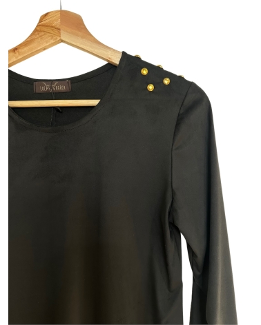 Vestido Volantes Negro