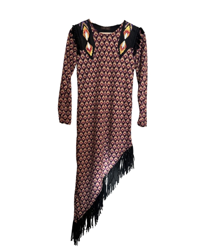 Asymmetric dress malava