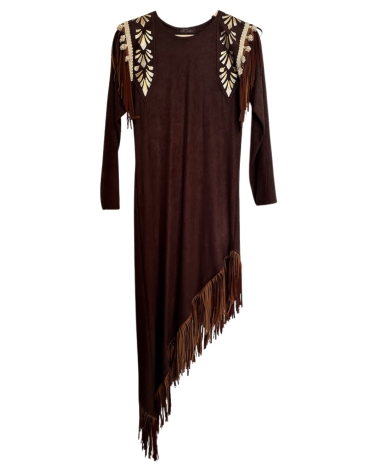 Vestido Asimétrico marrón boho